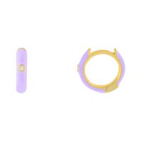 Simple Solid Color Zircon Coppe Earrings Wholesale Jewelry Nihaojewelry main image 5