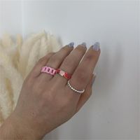 Fashion Vintage Hollow Chain Copper Drip Opening Adjustable Ring Wholesale Nihaojewelry main image 3