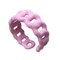 Fashion Vintage Hollow Chain Copper Drip Opening Adjustable Ring Wholesale Nihaojewelry main image 6