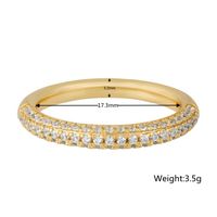 18k Retro Circle Inlaid Zircon Copper Ring Wholesale Nihaojewelry main image 6