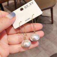 Korean Red Ball Pendant Copper Earrings Wholesale Nihaojewelry main image 5