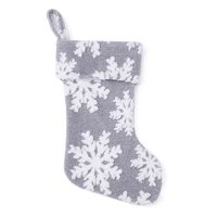 Christmas Snowflake Pattern Plush Stocking Candy Bag Pendant Wholesale Nihaojewelry main image 6