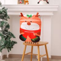Cartoon Snowman Old Man Dining Table And Chair Backrest Cover Christmas Decoration Wholesale Nihaojewelry main image 3