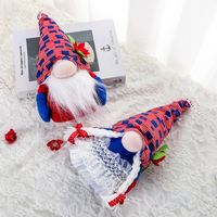 Hong Kong Love American Independence Day New Faceless Doll Pointed Hat Men And Women Double Dwarf Creative Home Decoration main image 4