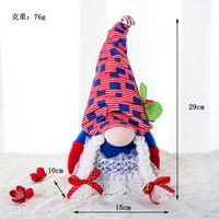 Hong Kong Love American Independence Day New Faceless Doll Pointed Hat Men And Women Double Dwarf Creative Home Decoration main image 5