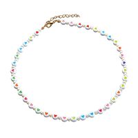 New Acrylic Handmade Bead Heart Necklace Bracelet Anklet Wholesale Nihaojewelry main image 2