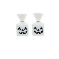 Ez3817 Cross-border European And American New Halloween Earrings Simulation Plastic Ghost Face Pumpkin Death Ghost Festival Earrings main image 3