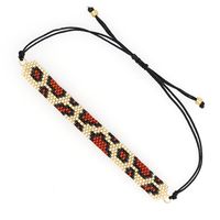 Leopard Pattern Diamond Miyuki Bead Woven Ethnic Style Bracelet Wholesale Jewelry Nihaojewelry main image 2