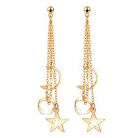 Retro Alloy Five-pointed Star Moon Non-pierced Ear Clips Wholesale Jewelry Nihaojewelry main image 4