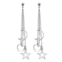 Retro Alloy Five-pointed Star Moon Non-pierced Ear Clips Wholesale Jewelry Nihaojewelry main image 3