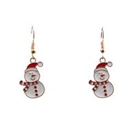 Weihnachtsgeschenk Schneemann Legierung Ohrringe Halskette Set Großhandel Schmuck Nihaojewelry main image 6