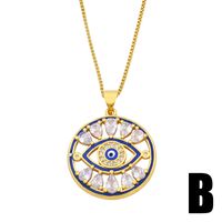 Nouveau Collier Pendentif Oeil Dégoulinant De Démon De Zircon De Mode En Gros Nihaojewelry main image 4