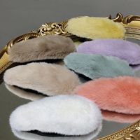 Korean Style Solid Color Plush Large Hairpin Wholesale Nihaojewelry main image 1