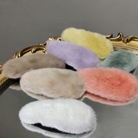 Korean Style Solid Color Plush Large Hairpin Wholesale Nihaojewelry main image 5