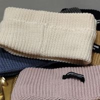 Ins Wool Solid Color Headband Sports Knitted Wide Brim Hair Band Autumn And Winter Korean Casual Hair Band Headband Female Online Influencer main image 4