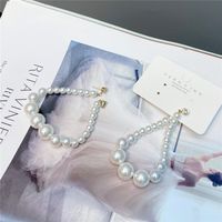 Pearl Hollow Drop-shaped Retro Earrings Wholesale Jewelry Nihaojewelry main image 5