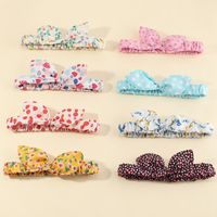 Cute Polka Dots Heart Print Bow Children's Hairband Wholesale Nihaojewelry main image 2