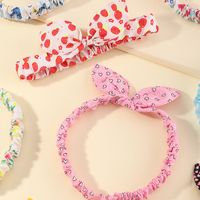 Cute Polka Dots Heart Print Bow Children's Hairband Wholesale Nihaojewelry main image 4