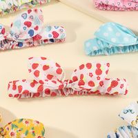 Cute Polka Dots Heart Print Bow Children's Hairband Wholesale Nihaojewelry main image 5