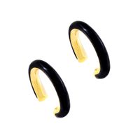 Simple Solid Color C-shape Copper Ear Clip Wholesale Nihaojewelry sku image 4