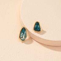 Retro Water Drop Asymmetric Earrings Wholesale Nihaojewelry sku image 1
