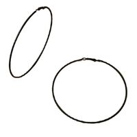 Simple Black Thin Circle Earrings Wholesale Nihaojewelry sku image 1