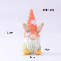 Cross-border Easter Faceless Doll Ornaments Desktop Cartoon Rabbit Doll Decoration Holiday Decoration Scene Layout sku image 4