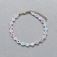 New Acrylic Handmade Bead Heart Necklace Bracelet Anklet Wholesale Nihaojewelry sku image 2