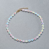 New Acrylic Handmade Bead Heart Necklace Bracelet Anklet Wholesale Nihaojewelry sku image 7