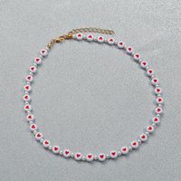 New Acrylic Handmade Bead Heart Necklace Bracelet Anklet Wholesale Nihaojewelry sku image 9