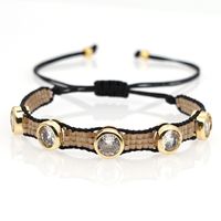 Simple Bohemian Multi-layer Beaded Hand Jewelry Miyuki Bead Woven Cross Diamond Bracelet For Women sku image 5
