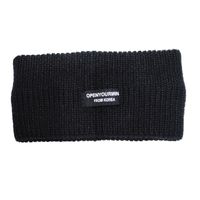 Ins Wool Solid Color Headband Sports Knitted Wide Brim Hair Band Autumn And Winter Korean Casual Hair Band Headband Female Online Influencer sku image 1