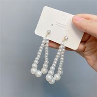 Pearl Hollow Drop-shaped Retro Earrings Wholesale Jewelry Nihaojewelry sku image 1
