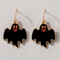 Halloween Black Bat Earrings Wholesale Nihaojewelry main image 2
