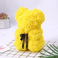 Valentine's Day Gift Creative 25cm Rose Flower Bear Gift Box Pe Flower Romantic Foam Bear Bebear sku image 12