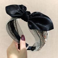 Korean Fashion Small Fragrance Style High-end Boutique Hair Accessories Ethnic Style Hand-sewn Rice Bead Crystal Headband Hairpin Wholesale Nihaojewelry sku image 2