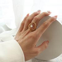 2021 Neuer Marka-ring, Weiblicher Titan-stahl Ring, 18 Karat, Echtes Gold, Farb Konservierung Auf Lager, Einteilige Lieferung A057 sku image 16