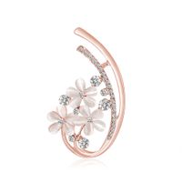 New Simple Flower Diamond Alloy Brooch sku image 2