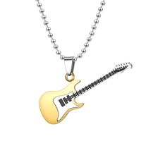 Exclusif Pour Croix-transfrontalier Européen Et Américain Hot Style Mixte Couleur Guitare Pendentif De Couple Pendentif Collier Source Usine Approvisionnement Direct Rabais De Quantité sku image 3