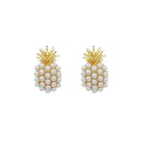 Neue Trendige Mode Ananas Perlen Ohrringe sku image 2