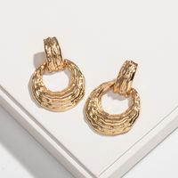 Gold Fashion Simple Earrings sku image 2