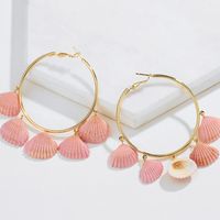 Wholesale Fashion Conch Shell Bohemian Earrings sku image 6