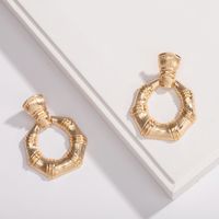 New Fashion Trendy Retro Exaggerated Bamboo Women's Earrings For Women sku image 1