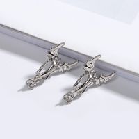 New Long Metal Exaggerated Dragon-shaped  Animal Zodiac Dragon Earrings Wholesale Nihaojewelry sku image 1