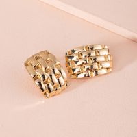 Fashion New Exaggerated New Geometric Retro Alloy Earrings For Women sku image 1
