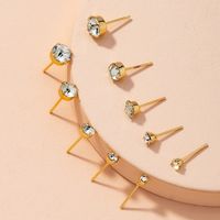 Diamond Earrings Set sku image 1