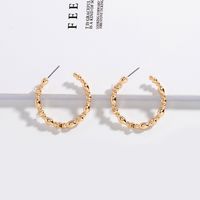 Korea Fashion Trend C-shaped Retro Exaggerated Earrings Ear Jewelry For Women sku image 3