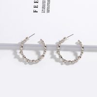 Korea Fashion Trend C-shaped Retro Exaggerated Earrings Ear Jewelry For Women sku image 4