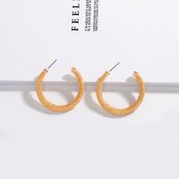Corée Tendance De La Mode En Forme De C Rétro Boucles D'oreilles Exagérées Bijoux D'oreille Pour Les Femmes sku image 1