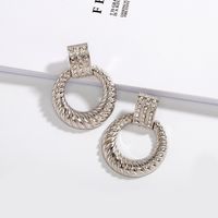 Fashion Metal Diamond Retro Earrings sku image 2